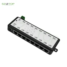 

Free Shipping 10/100M PoE Switch 8 Port Injector Adapter Ethernet Network Switch 0.65A for CCTV IP Camera,12-24V White color