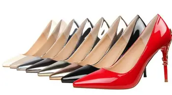 

Large Size 45 Zapatos Mujer 2020 Bridal Shoes Solid Sexy High Heels Pumps Women Pointed Toe Thin Heels Ladies Shoes So Kate 9219