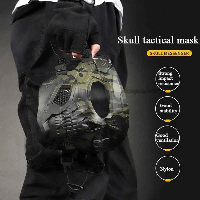 Paintball Skull Tactical Dual Mode Mask-3