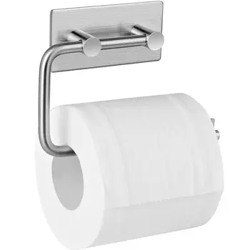 

Toilet Paper Holder Toilet Paper Holder Without Drilling Paper Holder Self-Adhesive Toilet Paper Roll Holder Stainless Steel Toi