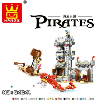 

wange new hot style 54041 pirate paradise puzzle DIY inserted small particles toy boys and girls