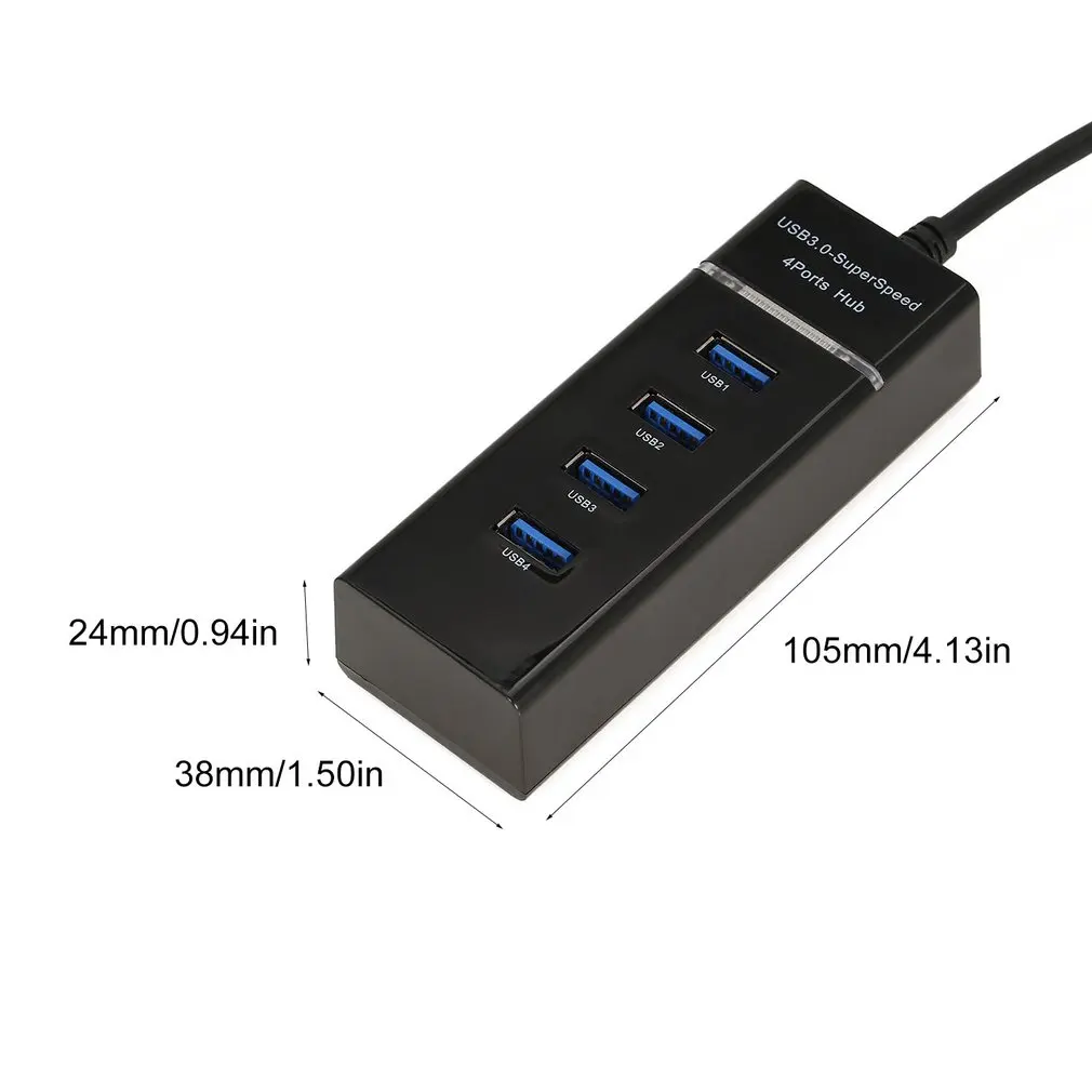 4-Порты и разъёмы USB концентратор Usb3.0Hub разветвитель 3,0 концентратор 3.0Hub расширитель компьютер сплиттер Скорость версии совместим с Usb2.0 Usb1.1