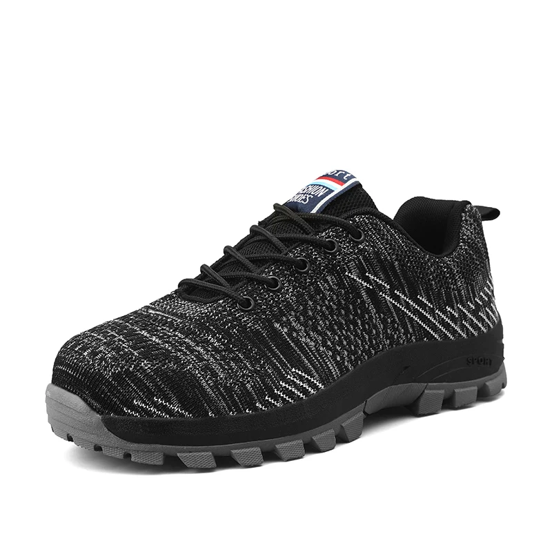 512 black Мужская обувь; кроссовки на танкетке; tenis masculino; модная защитная обувь с защитой от разбивания; Мужская Рабочая обувь с защитой от прокалывания; zapatos hombre - Цвет: 512 black