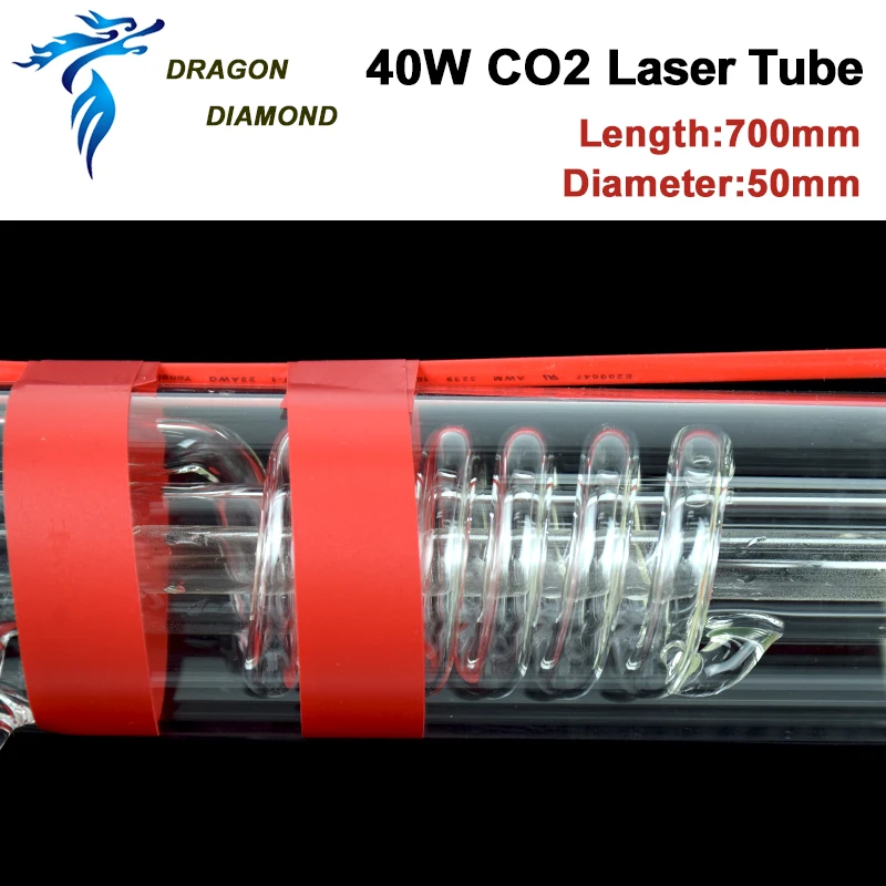 DRAGON DIAMOND 40 Вт СО2 лазерная трубка 700 мм длина 50 мм диаметр для СО2 лазерная гравировка машина для резки