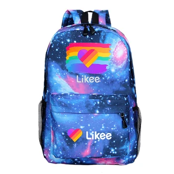 

Russia Style Likee App LIKEE Backpack Students Boys Girls Bags Fashion Likee School bag kids Teens Daily Backpack back to school
