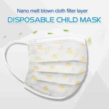 

Fashion Disposable Mascarillas For Children 3-Layer Safety Air Fog Mask 50PCS Boy And Girl Health Daily Care Printed Masks