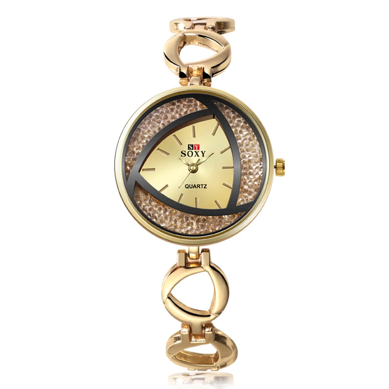 Новые женские часы лучший бренд класса люкс кварцевые новые роскошные часы со стразами Креативный дизайн браслет женские наручные часы