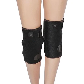 

1Pcs New Adjustable Temperature USB Heated Warm Knee Pad Brace Wrap Pain Relief Kneepad Support Heating Electric Massager Braces