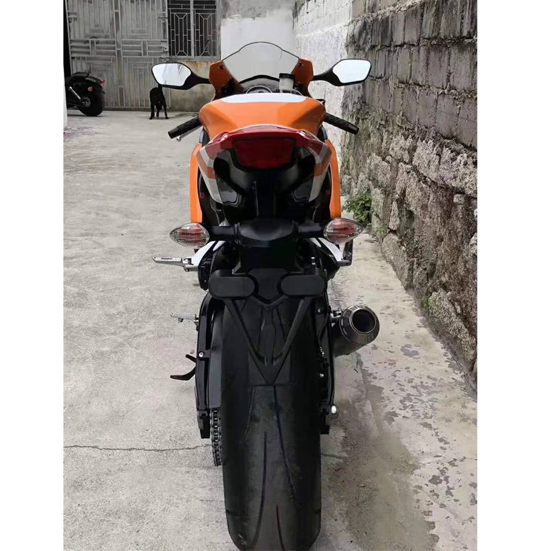Для 2008- Honda CBR1000RR, выхлопная труба для мотоцикла, уличный велосипед, спасение со средним углеродным волокном, теплозащита, без дБ, убийца