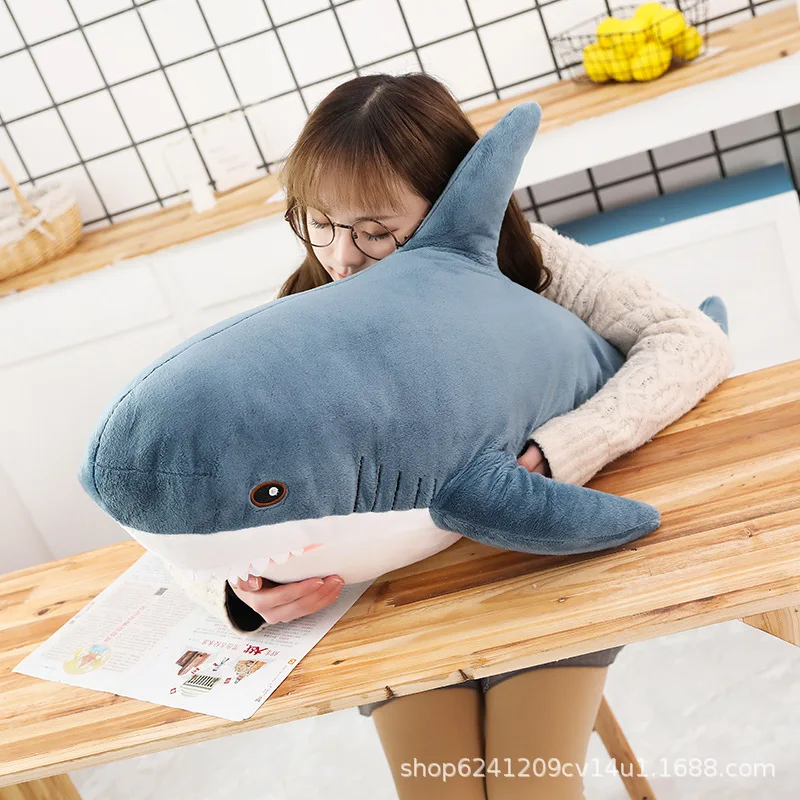  Meng Cute Shark Pillow Plush Toys Sea World Doll Bed Pajama Doll Send Girl'S Gift