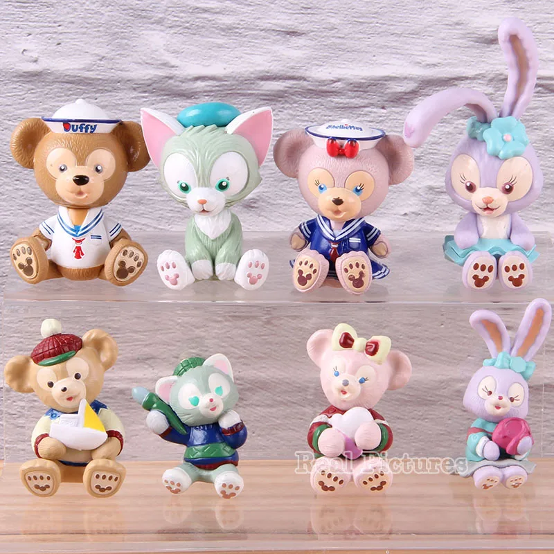 

4pcs/set 2 Styles Action Figure StellaLou Rabbit ShellieMay Duffy Bear PVC Collectible Cartoon Model Toy