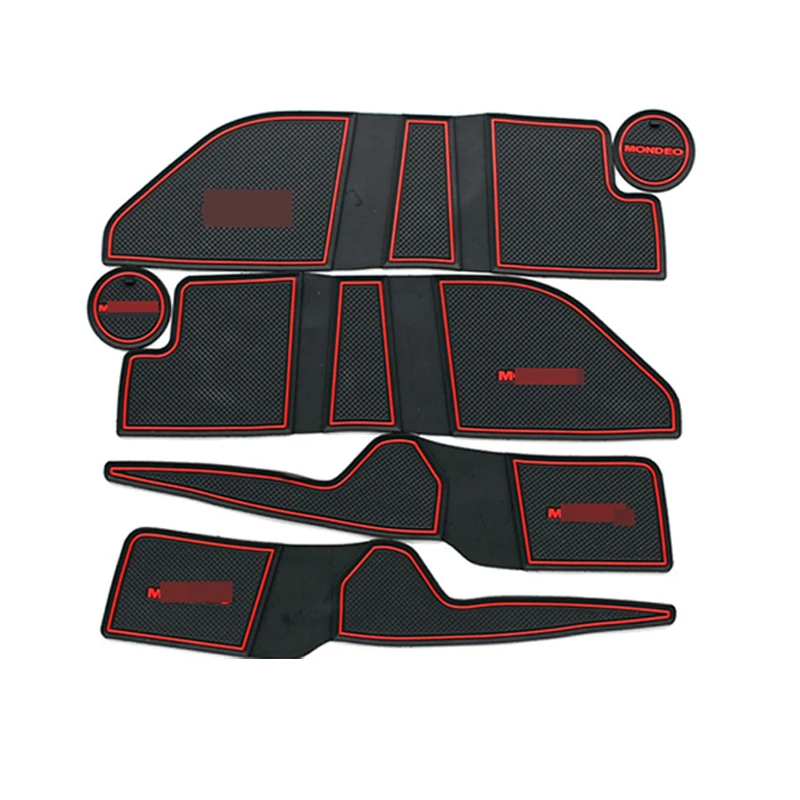 Для Ford Mondeo 2007-2012 MK4 дверной паз Коврик Противоскользящий резиновый колпачок держатель ворота Слот коврик аксессуары 2008 2009 2010 2011 2013