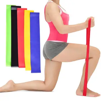 

5PCS Best Latex Fitness Resistance Loop Band Gym Expand Strength Exercise Band For Physical Therapy Yoga Pilates Sport Pull Rope