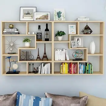 

Shelves On The Wall Modern Living Room Creative Bookshelf Lattice Bedroom Decorative Partition Kitchen Wall Lockers