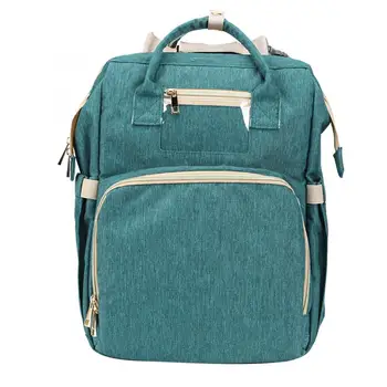 

Multi-Functional Mummy Diaper Bag Backpack Folding Crib Baby Diaper Changing Handbag Large Capacity Travel Bag