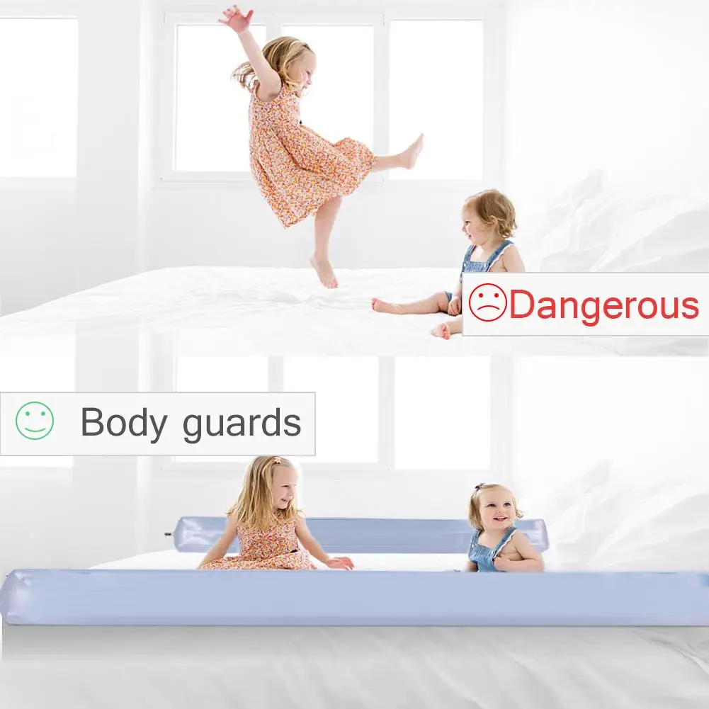 Кровати рельсы бамперы для малышей Надувные водостойкие безопасности Нескользящие ограждение для кровати кроватки рельсы для