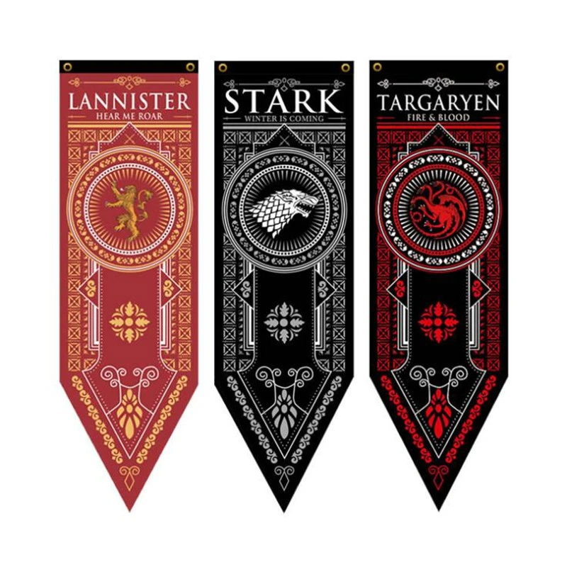 45cmx150cm Game Of Thrones Flag Stark Lannister Targaryen Decorative
