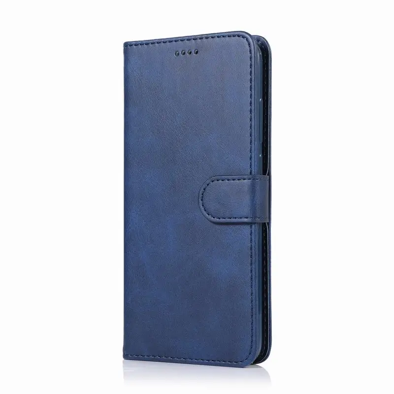 Бумажник A10 A20 A30 A40 A50 S A70 чехол для samsung Galaxy A5 S10 A6 плюс A7 A9 S6 S7 край S8 S9 S10E Примечание 10 9 8 - Цвет: Blue Case