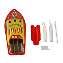 Коллекционная игрушечная лодка, винтажная лодка, Паровая Мощная игрушка, обучающая рециркулирующая Ретро Оловянная лодка, игрушка в подарок для детей# P35