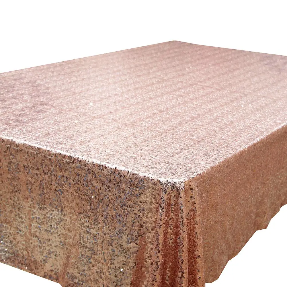 

125X125CM Silver Sequined Tablecloth Wedding Banquet Decorative Background Cloth for Home Decoration