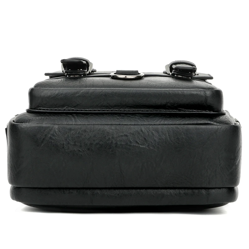 Goede Alena Culian Nieuwe Casual Leren mannen Business Messenger Bag Rits Hasp Ontwerp Open Handtassen Voor Mannen Black Flap Schouder tassen