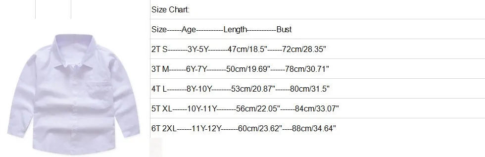 Формальные Топы; однотонные простые рубашки для мальчиков; белые рубашки для маленьких мальчиков; хлопковая рубашка с длинными рукавами для малышей; высокое качество; Новинка