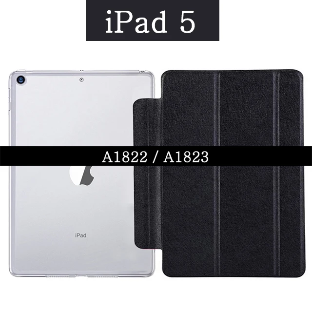 For iPad 2017 Магнитный смарт-чехол для Apple iPad воздуха 1 2 9,7 5th 6th A1822 A1823 A1893 A1954 из искусственной кожи с автоматическим включением и сна планшетный ПК чехол - Цвет: For iPad 2017