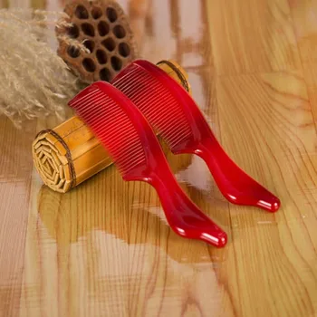 

head combs Pair Of Wedding Supplies Plastic Combs Bridal Products Comb Red Head Hairbrush Hairdressing Straight For Female Gift