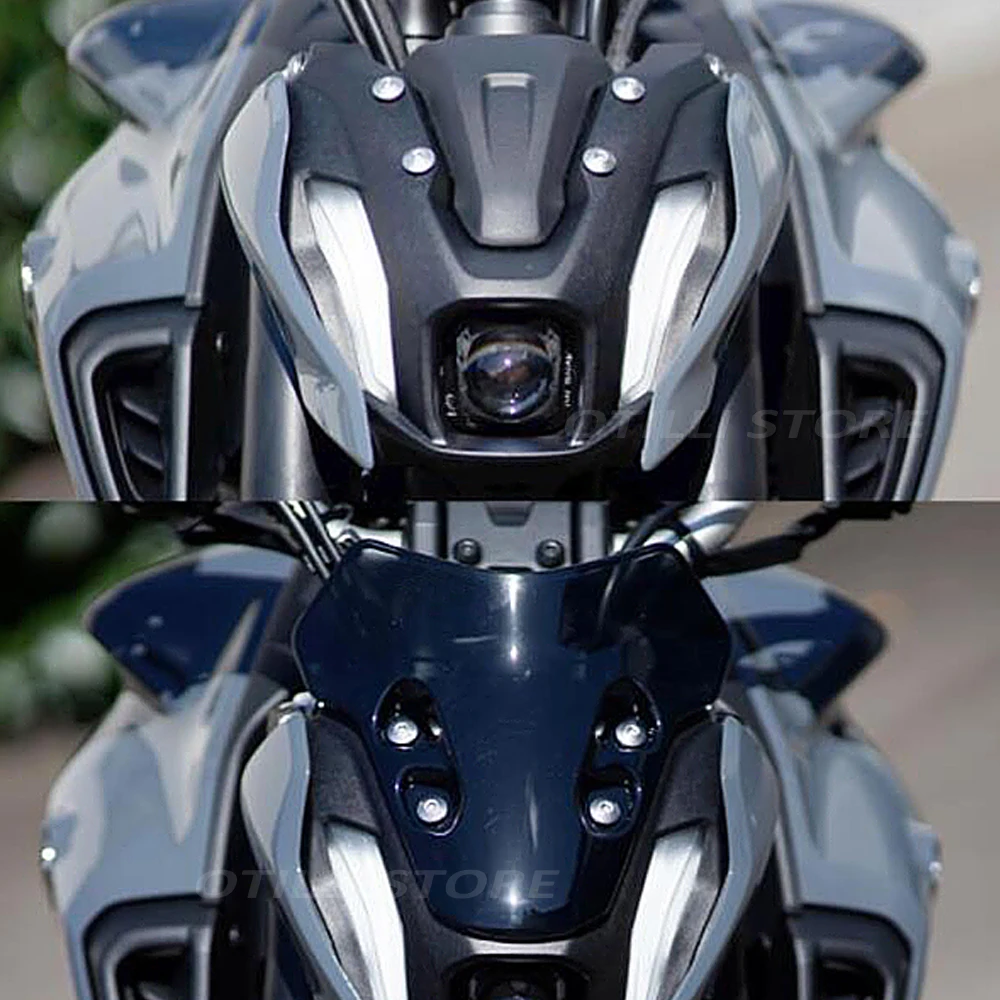 Transparent Motorräder Zubehör Windschutzscheibe Windschutzscheibe Luft Windabweiser für MT-07 MT07 MT 07 2021