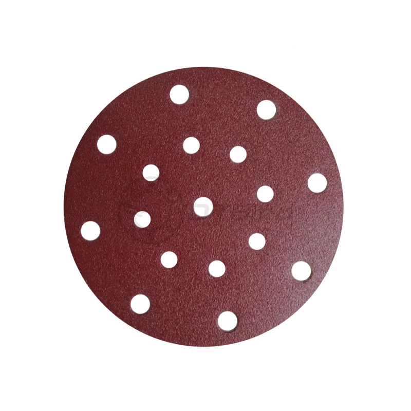 10PCS 6 Inch(150mm) Hurricane 17-Hole 60#-600# Grit Hook&Loop Sanding Discs for Dry Sanding Abrasive Flocking Sandpaper