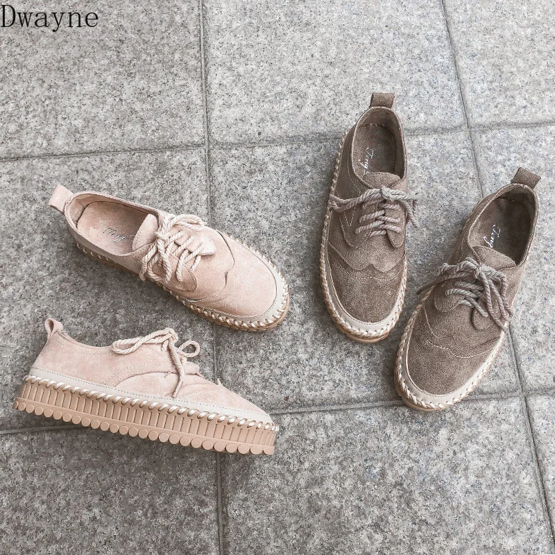 

2019 spring new style with thick bottom increased shoes female muffin bottom wild woman