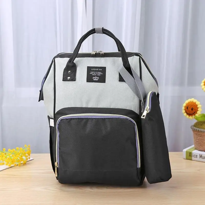 LEQUEEN модная USB сумка для подгузников для мам и мам, большой дорожный рюкзак для кормления, дизайнерская сумка для детских колясок, рюкзак для детских подгузников - Цвет: A