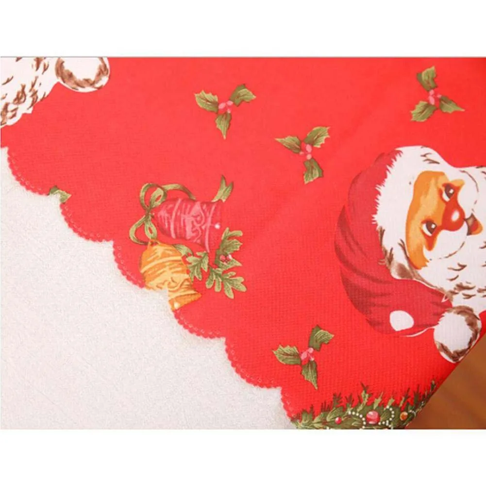 Рождественское украшение льняная печатная Таблица флаг настольный бегун печатная скатерть щетка украшение стола для дома Вечерние