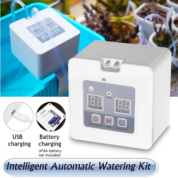 

DIY Micro Automatic Drip Irrigation Kit, Houseplants Self Watering System with 30-Day Programmable Water Timer