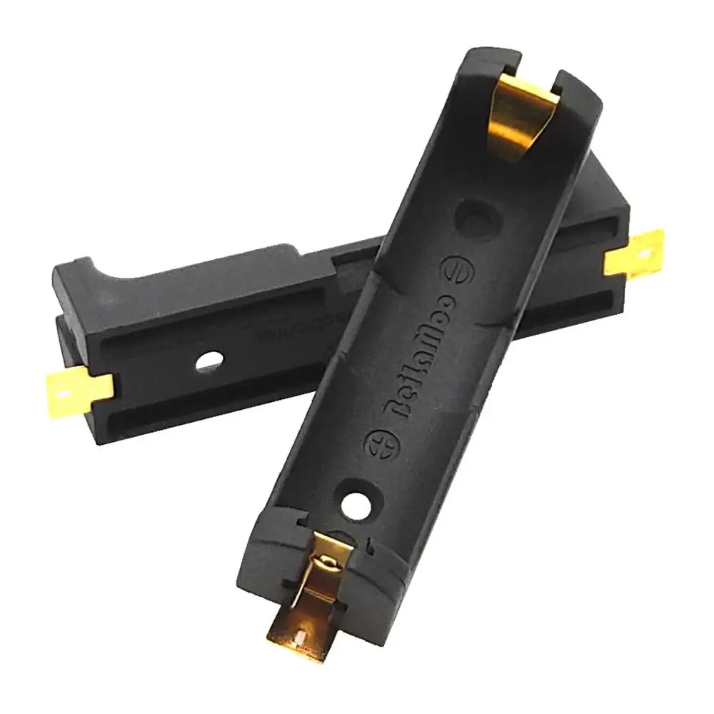 

Gold Plated DIY Lithium Battery Spring Box 1*AA Battery Holder SMD SMT Battery Storage Case With Bronze Pins High Quality