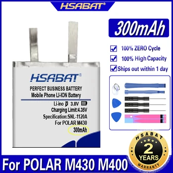 

HSABAT 300mAh Battery for POLAR M430 M400 GPS Sports Watch New Li-Polymer Rechargeable Accumulator Replacement Batteries