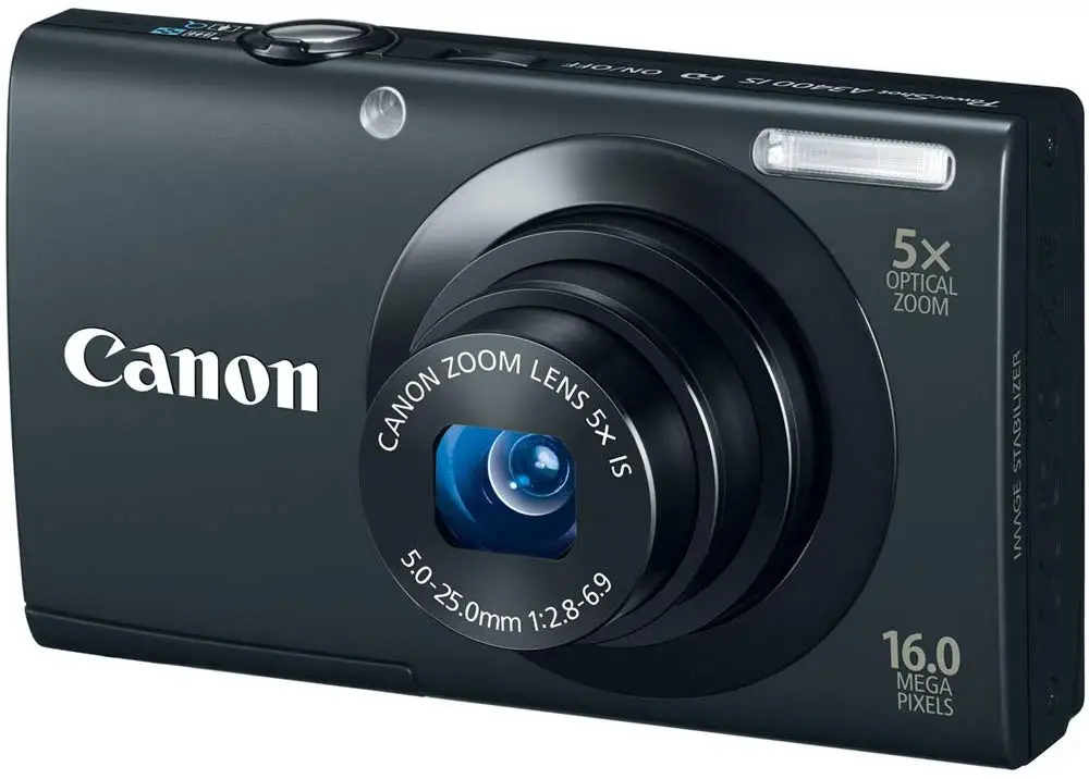 Full new,Canon PowerShot A3400 IS 16.0 MP Digital Camera with 5x Optical Image Stabilized Zoom 28mm Wide-Angle Lens