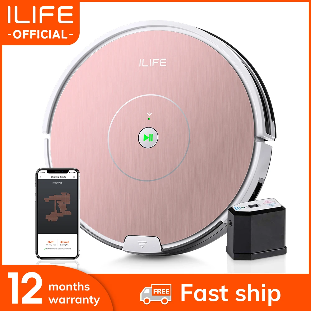 ILIFE NEW A80 Plus Robot Vacuum Cleaner Smart WIFI App control Powerful suction Electronic wall cleaning|Vacuum Cleaners| - AliExpress