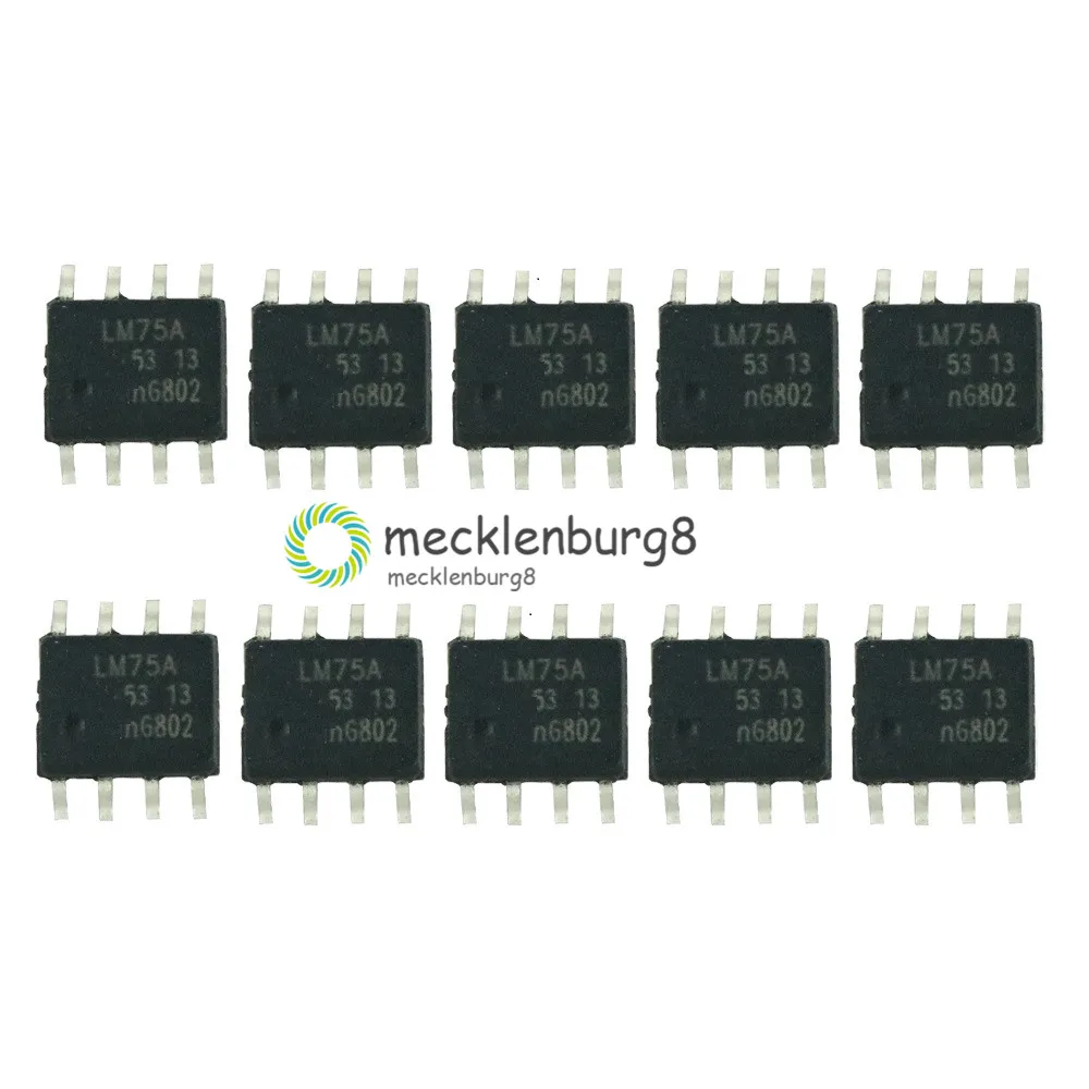 2 шт. LM75 LM75AD LM75A лапками углублением SOP 8 I2C цифровой Температура Сенсор IC|Запасные