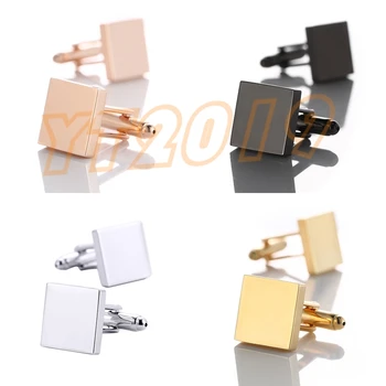 

10pcs Customized Wedding Anniversary Cufflinks Laser Engraved Name Record Classic Personalized Cuff-links for Men