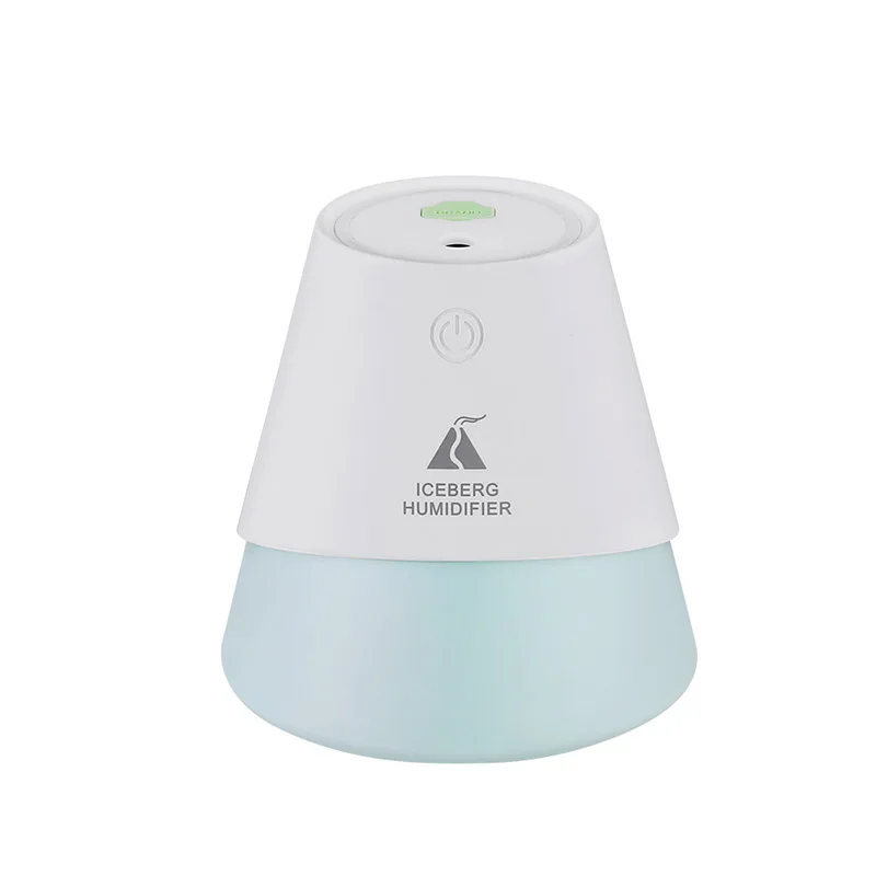 

230ML Iceberg Humidifier Three in One Night Light USB Small Fan Mini Car Aroma Diffuser Home Office Desktop Mute Air Purifier