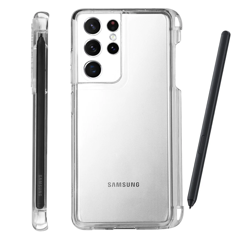 For Samsung Galaxy S21 Ultra 5G Case with S Pen Holder Shockproof