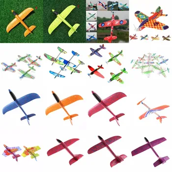 

12-48cm Kids Aircraft Inertial EPP Airplane Made Of Foam Hand Launch Throwing Airplane Glider Plane Model Educational Toys Gift