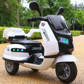 

Children's electric motorcycle Three-wheeled toy car Male and female baby battery car Charging can take a remote control car