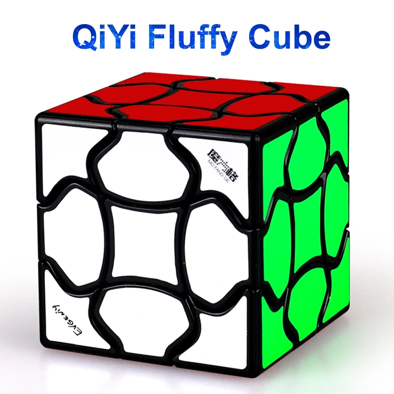 QiYi moelleux 3x3 Magic-Cube QIYI MOFANGGE 3x3x3 Cube de vitesse 56mm pas de Puzzle magnétique sans colle Cubo Magico jouets cadeau pour les enfants