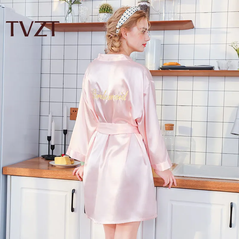 Tvzt новая Пижама женская элегантная домашняя одежда для сна женский пеньюар однотонный с принтом Пижама с широкими рукавами
