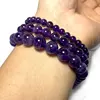 Top AAA+ 100% Natural Purple Amethyst Crystal Round Stone Beads For Jewelry Making DIY Bracelet Necklace 4/6/8/10/ 12MM 15'' 3