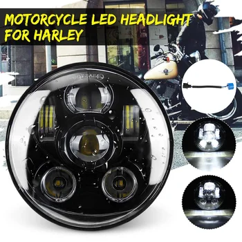 

5.75 Inch H4 H13 Motorcycle LED Headlights Sealed Projector Hi-Lo Beam Head Lamp For Harley Dyna Forty Eight XL1200X