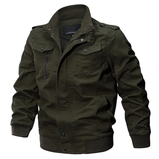 Военная Мужская куртка, зимняя куртка для страйкбола, пальто для мужчин, армейская куртка пилота, ВВС, осенняя повседневная куртка-карго, пальто для тренировок - Цвет: Army green