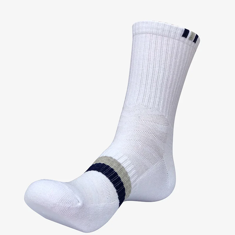 Мужские дышащие баскетбольные носки, спортивные носки, впитывающие пот, носки для бега, пешего туризма - Цвет: W